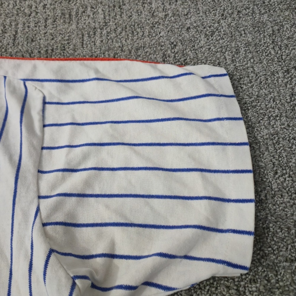 Vintage 80s New York Mets Rawlings Pinstripe MLB Button Jersey Blank Size L USA - Picture 6 of 8